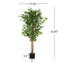 Ficus artificiel 63 "avec pot 63"