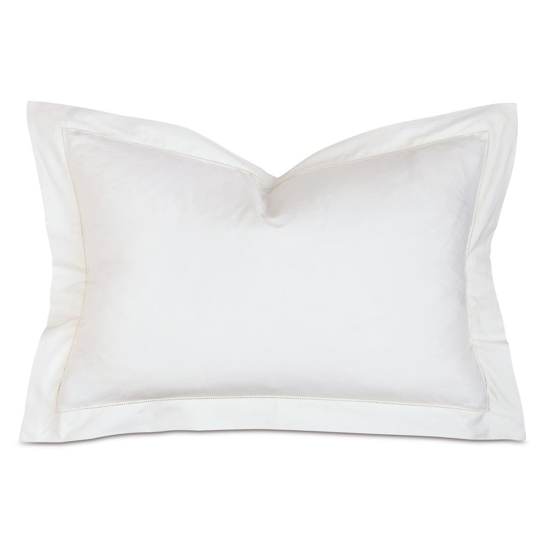 Gianna Cotton Pillow Sham, Queen, White