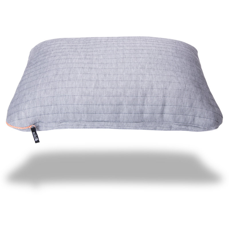 Jumbo Gray Polyester Down Alternative Cooling Bed Pillow