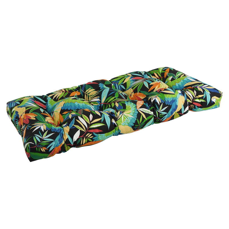 Outdoor 5'' Loveseat Seat Cushion, Tucuman Ebony