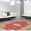 Tapis rouge foncé Malci Gazni 5 pi 11 po x 8 pi 10 po
