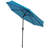 Delaplaine 9' Solid Octagon Market Umbrella with Push-Button Tilt - Turquoise-2009677775