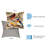Frontporch Birds Indoor/Outdoor Brown/Beige Square Throw Cushion Cover