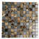 1" x 1" Marble/Metal Grid Mosaic Wall Tile