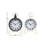 Quartz movement / Crystal Clock in White