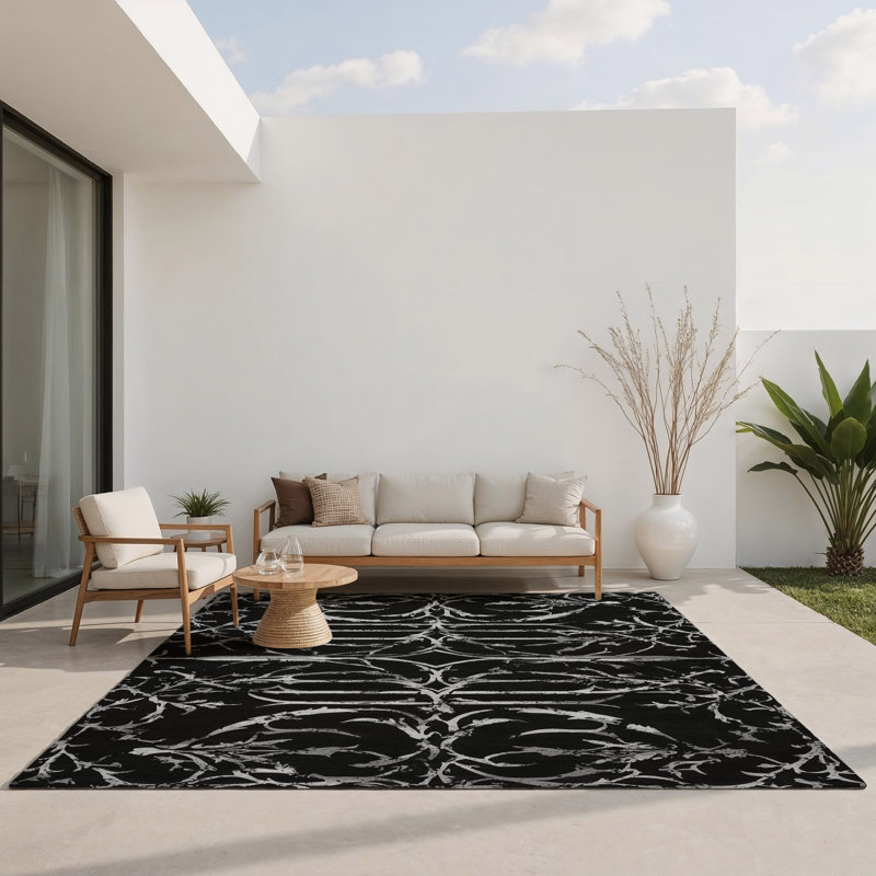 Mystic Whisper Indoor And Outdoor Area Rug, Rectangle 8' x 10'