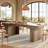 70.87 Inch Farmhouse Dining Table-1168959509