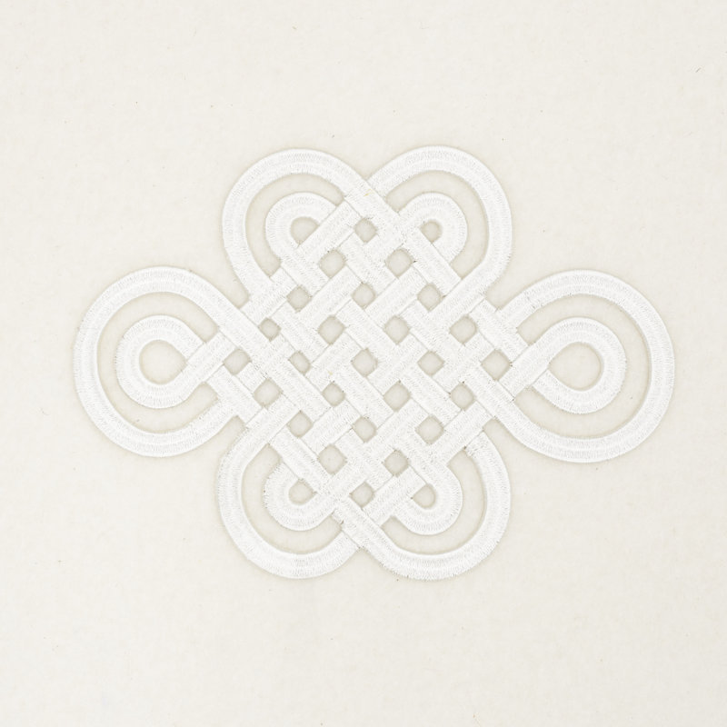 Good Luck Knot Applique, Ivory