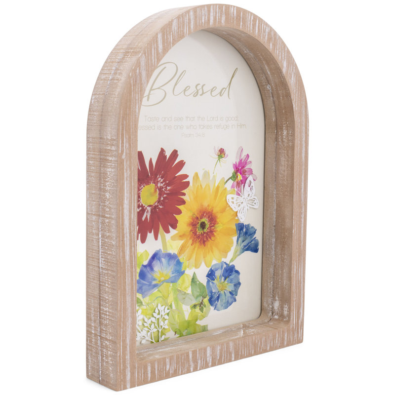 Framed Arch Blessed Taste And See 9x13