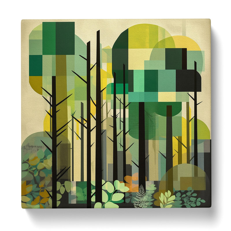 Forest Constructivism No.1 - Wrapped Canvas, 50cm H x 50cm W x 3cm D