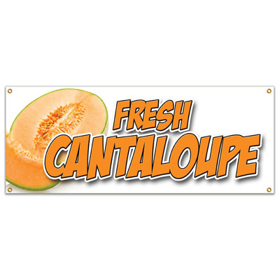 Signe de bannière Fresh Cantaloup