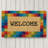 Rainbow Checks Outdoor Doormat