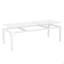 Grande table de salle à manger rectangulaire blanche de 78 po pour meubles de salle à manger moderne de 6 à 8 personnes (table seulement)