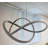 Maidee 1-light Modern Swirl LED Geometric LED Chandelier Pendant, Adjustable Hanging Cable, with Aluminum Frame-1693654758