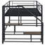 Lit mezzanine moyen avec escalier de rangement, lit simple-944806974