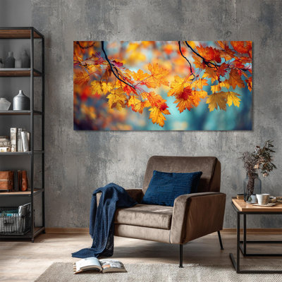 Art mural d'automne, décoration murale photos d'automne, art mural sur toile d'automne, art mural d'automne, art mural de nature, peintures d'automne, décorations murales pour salon, 20 po x 40 po