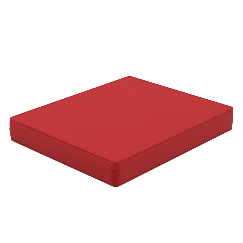 Coussin de siège pour repose-pieds Sunbrella®, 23 po x 19 po, Toile Sunbrella® rouge Jockey