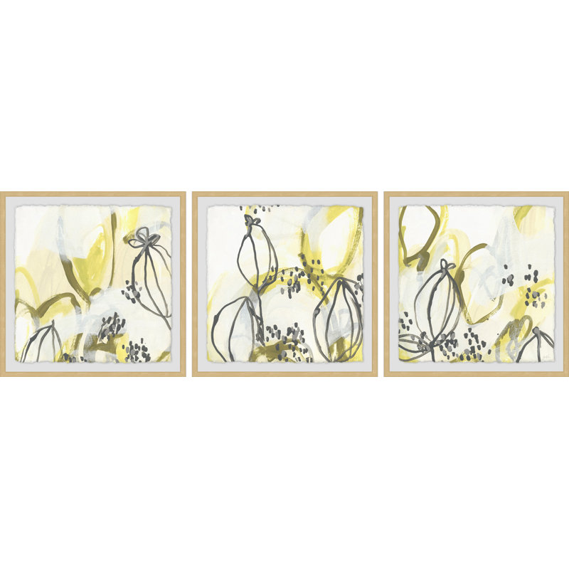 " Podular VI " 3 - Pieces, 18" H x 18" W x 1.5" L