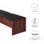 Bureau mural avec armoire et tablette Modway Kinetic-88459750-88459752