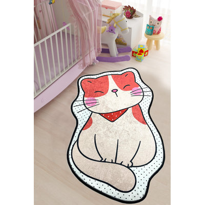 Adonay Machine Woven Pink/Beige Rug