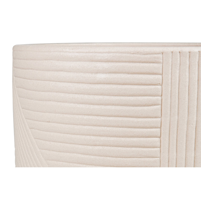 Provenance Signature Handmade Ceramic Planter, Matte Sand