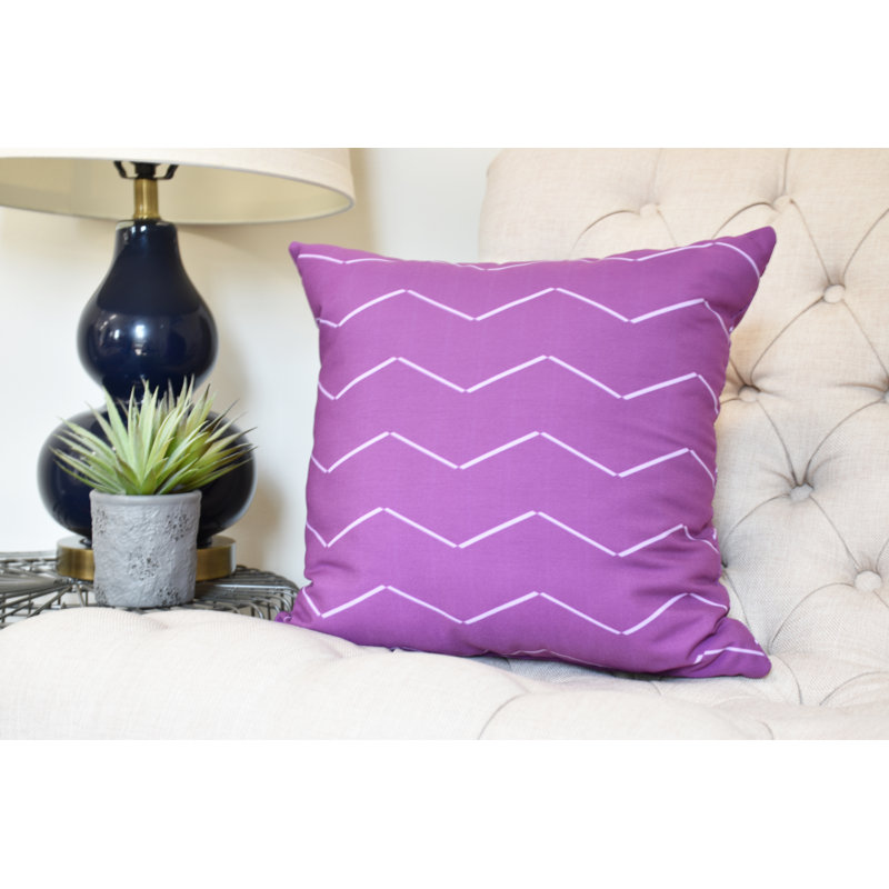 Housse et insert de coussin carré Palm Beach, Mauve, 20 po x 20 po