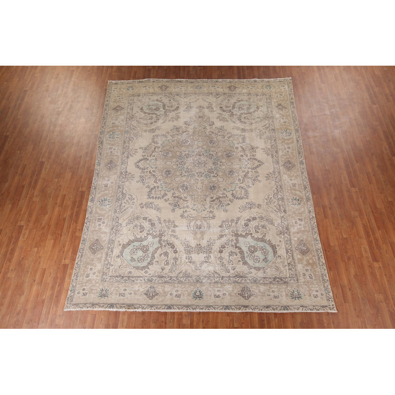 Tapis traditionnel en laine fait à la main 9 x 12