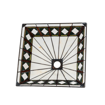 14" Square Diamond Band Mission Shade