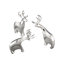 Nambe Blitzen Reindeer Set