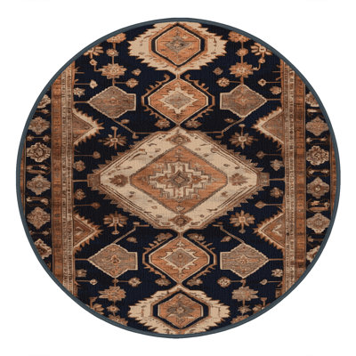 Machine Washable Persian Brown Area Rug