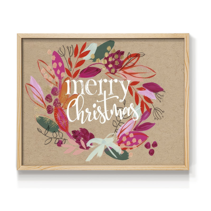 Crafty Christmas Collection A - Reproduction encadrée - Restickable, H 8 po x l 10 po, Naturel