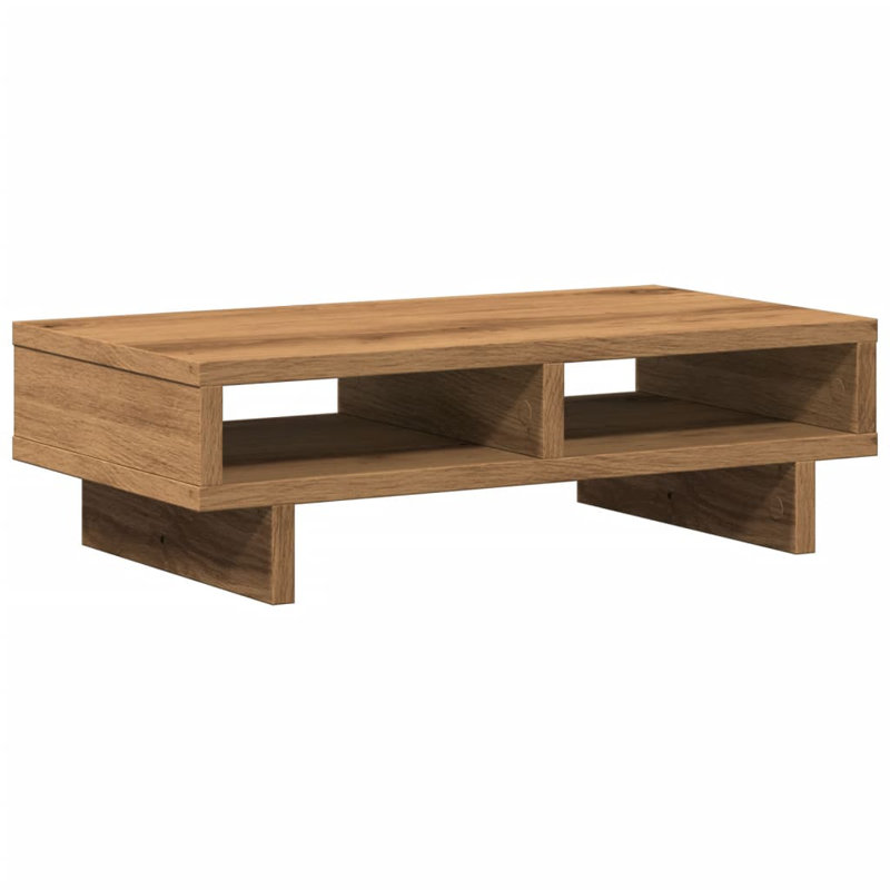 Balzarotti Manufactured Wood Monitor Stand, 15cm H x 50cm W x 27cm D, Artisian Oak