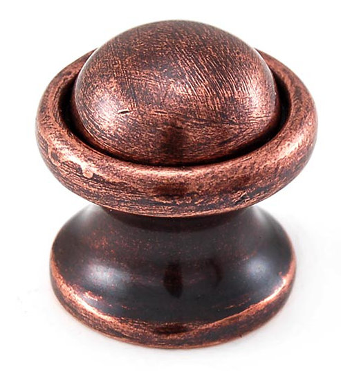 Sanzio Mushroom Knob, Antique Copper