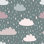 Rouleau de papier peint pelez et collez L 8,5 pi x l 24 po Millikan Child Like Clouds