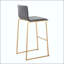 Tabouret de bar contemporain en acier doré - ensemble de 2-169025176