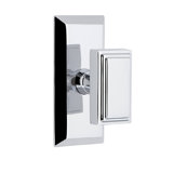 Grandeur Fifth Avenue Short Plate Double Dummy with Carré Door Knob