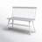 Yatts 41" wide Solid Color Rubberwood Modern Farmhouse Wood Benche Lovseat with Protective Pad-575935757