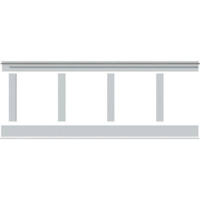 Deluxe Shaker PVC Wall Paneling in White