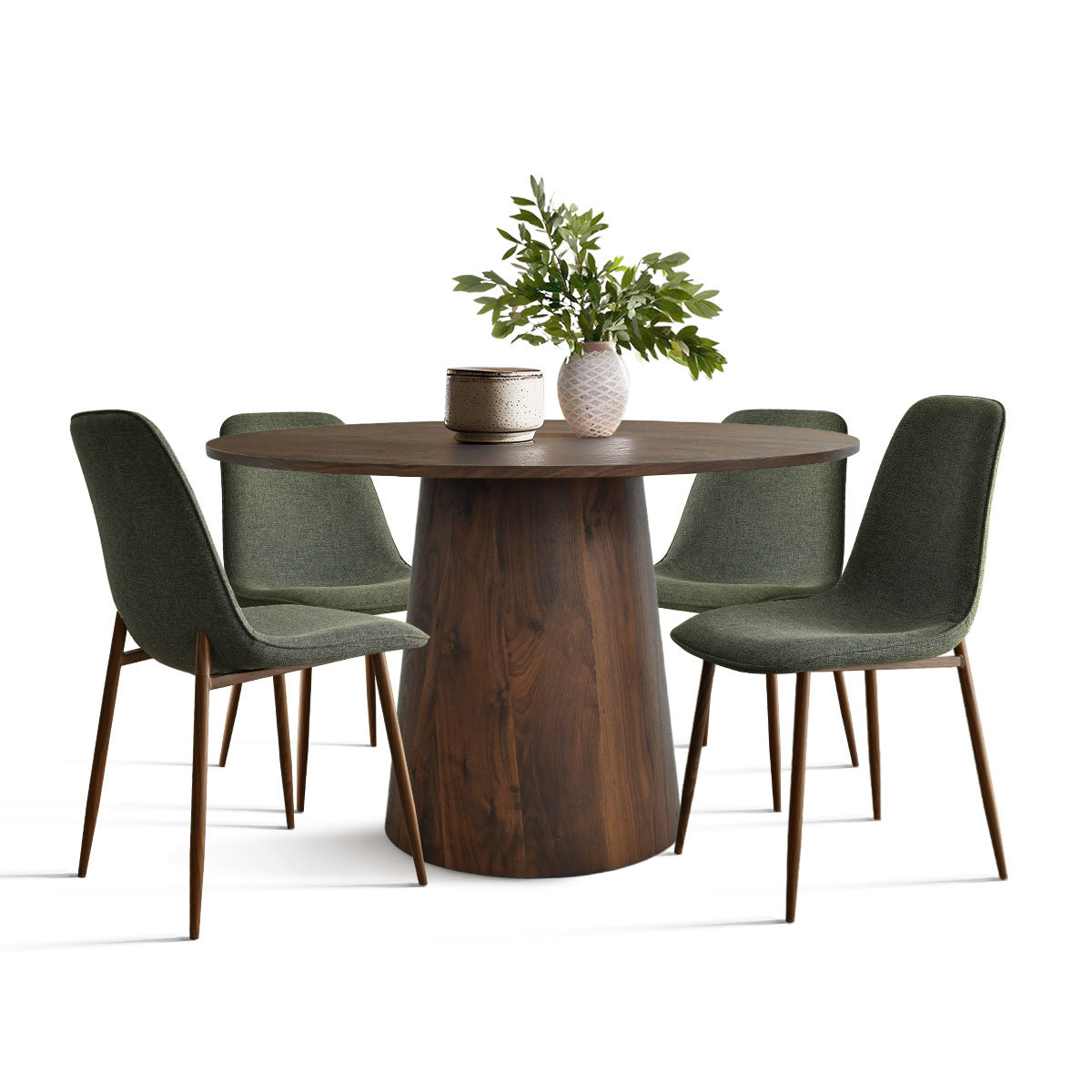 Benvinda 5-Piece Round Pedestal Dining Set