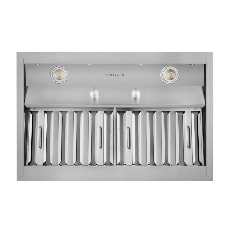 Hauslane Stainless Steel Convertible Insert Range Hood with Charcoal Filter
