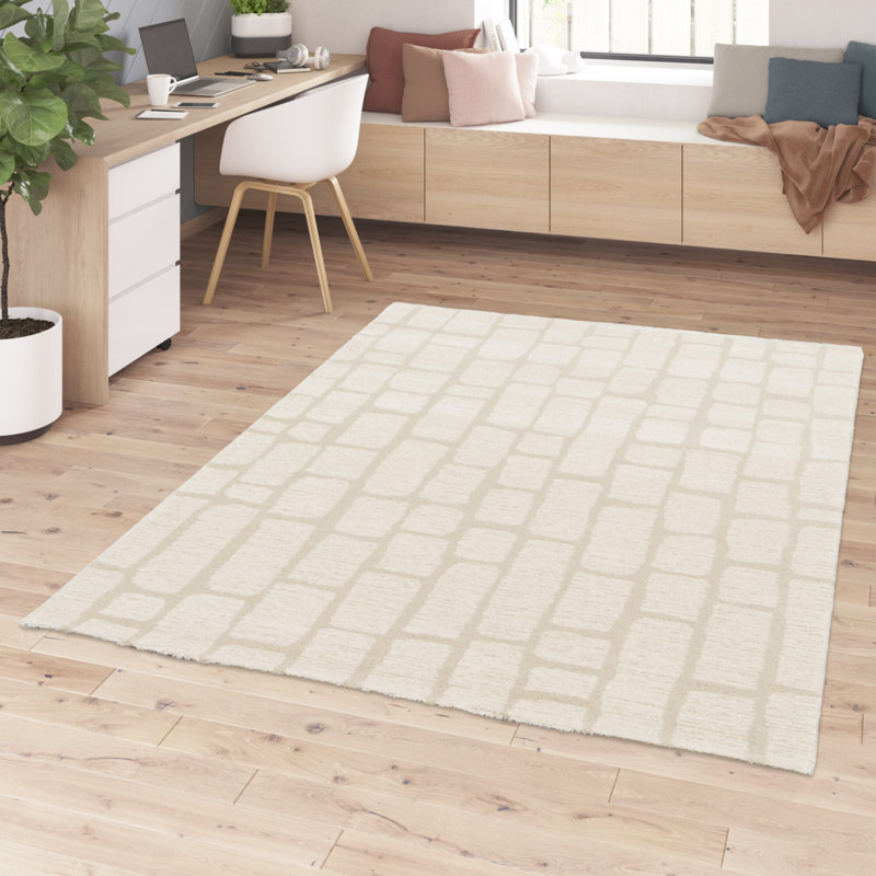 Ailean Chequered Area Rug, Rectangle 200 x 290cm