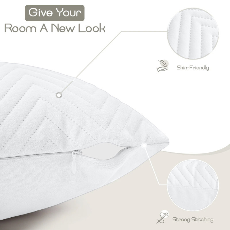 Square Throw Pillow Insert, White