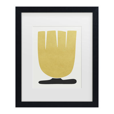 Amini54  Tulip Flower Matted Framed Art