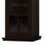 Armoire à vin moderne avec porte en verre à trois couches, avec tiroir et support à vin en forme de X, pour le salon, la cuisine, la salle à manger, le bar