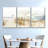 " Zen Beach Quote Multi Piece Canvas Print " 3 - Pieces-93058521