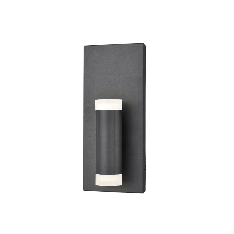LED Flush Mounted Sconce, Black