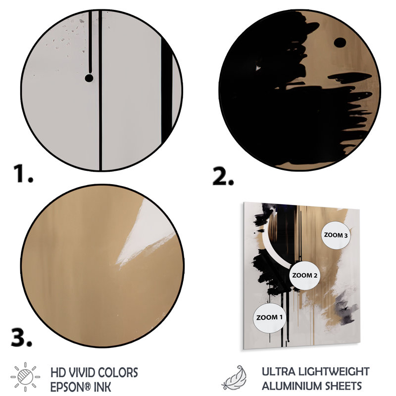 Disma Abstract Wall Decor on Metal, 20" H x 12" W x 1" D
