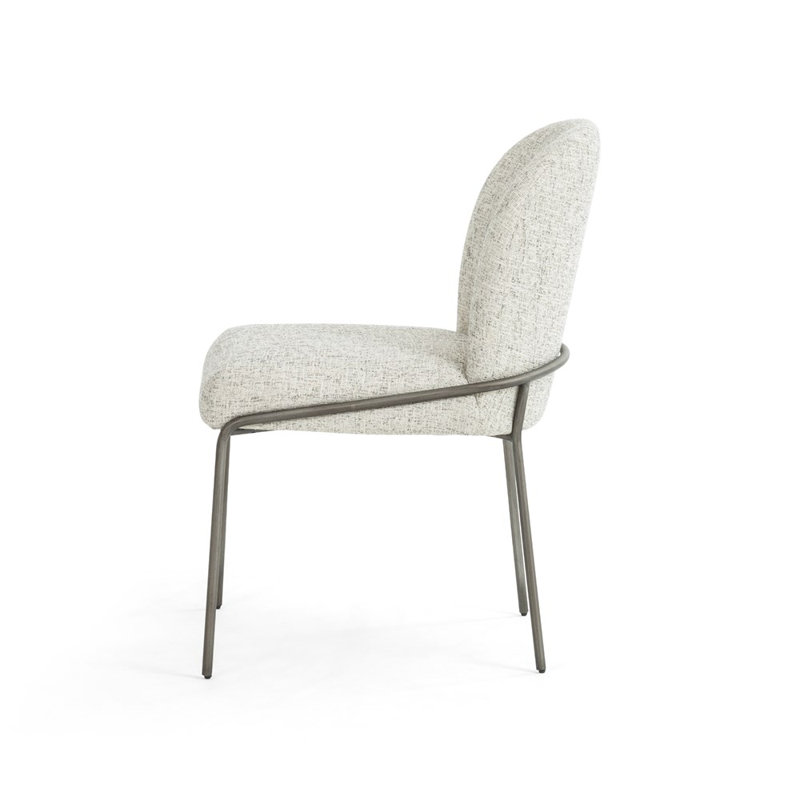 Astrud Upholstered Dining Chair, White Performance