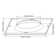 4" Rectangle Open Recessed Trim