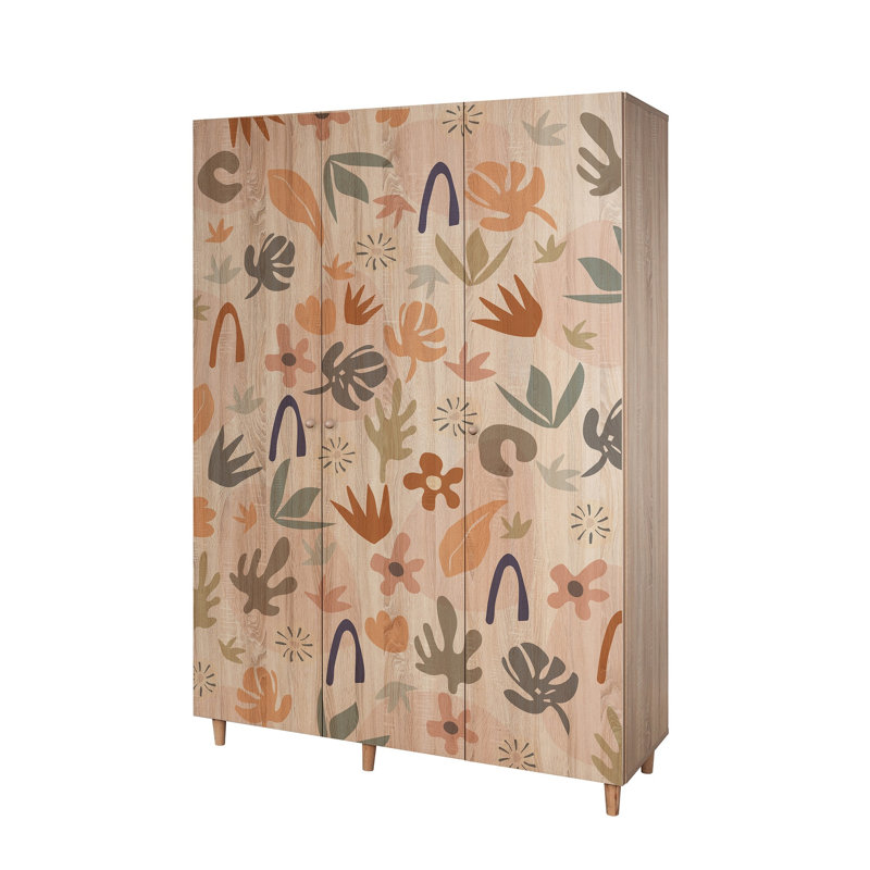 Berend 3 Door Manufactured Wood Wardrobe
